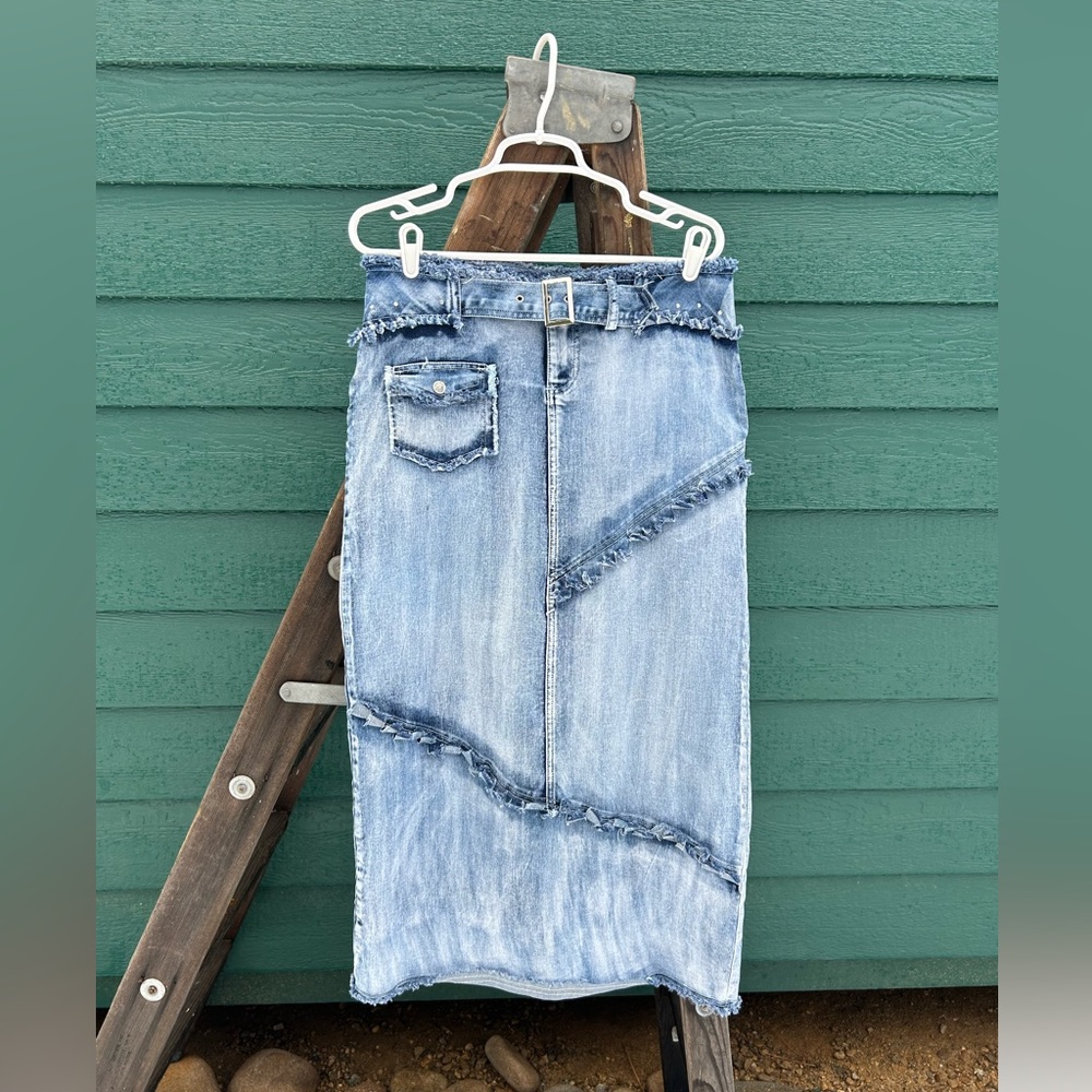 EUC Imperial Court MIDI Denim Skirt